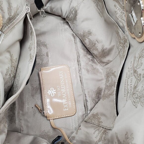 MY Flat in London Brighton Leather Perforated Shoulder Bag Handbag Purse Large - Picture 9 of 9